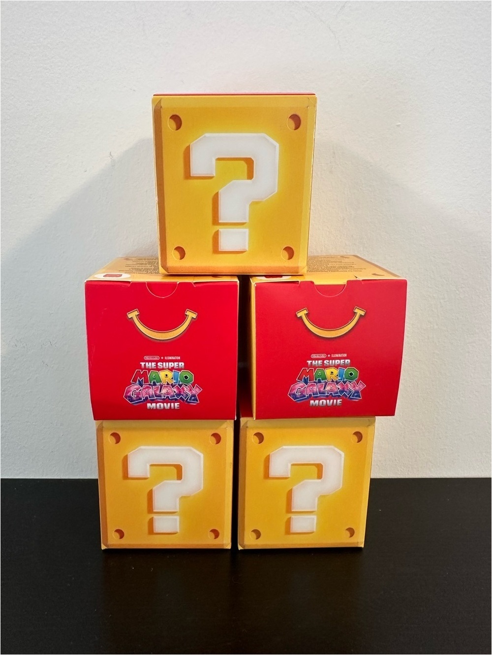 McDonald’s Super Mario Movie Mystery Block Toys Lot of 5 New